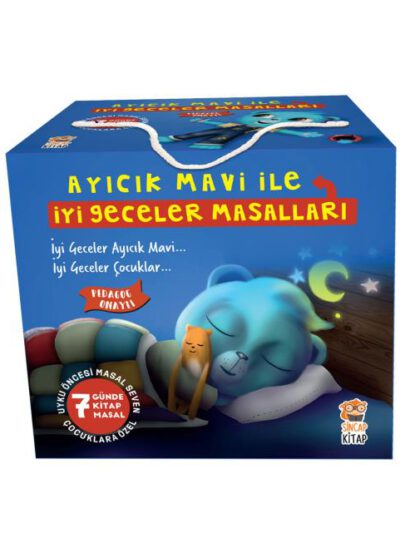 Ayıcık Mavi ile İyi Geceler Masalları Seti (7 Kitap)
